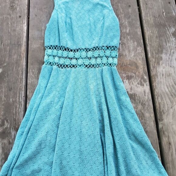 Free people light blue daisy dress size 2 - Picture 5 of 6